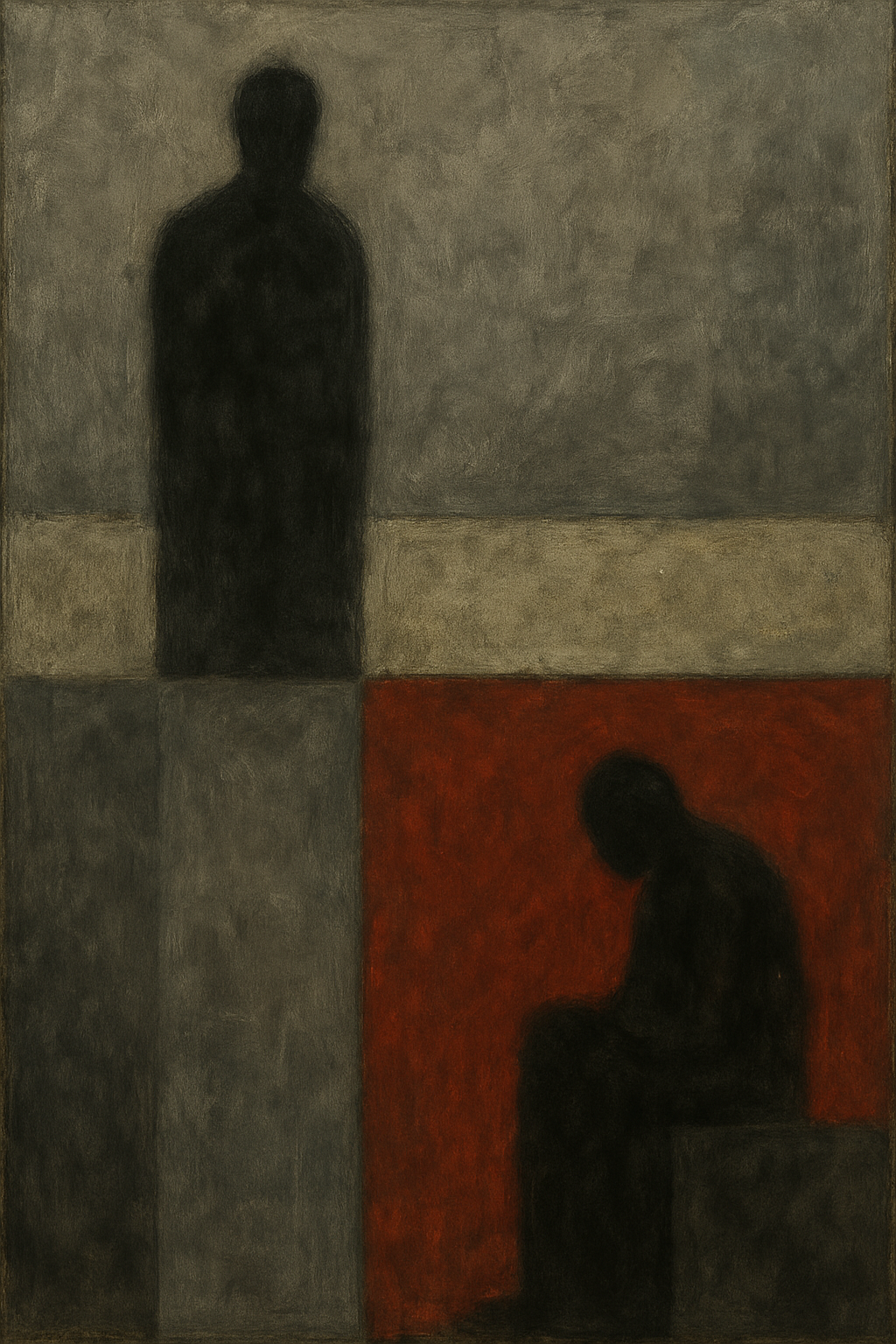 Lament of the Divide, oil and mixed media on canvas, 2025-02-26